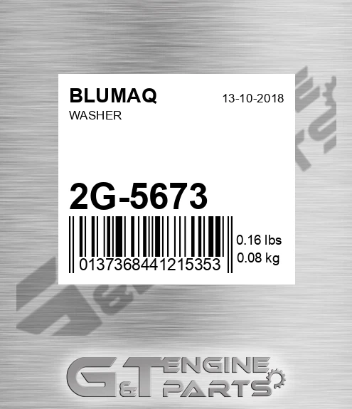 2G-5673 Washer for BLUMAQ