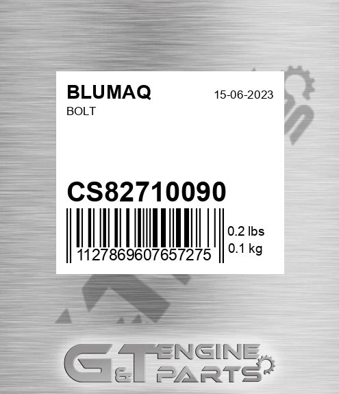 CS827-10090 Bolt for BLUMAQ
