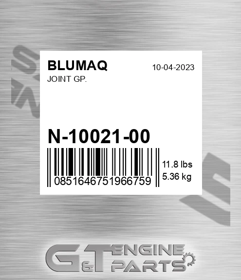 N-10021-00 Joint Gp. for BLUMAQ
