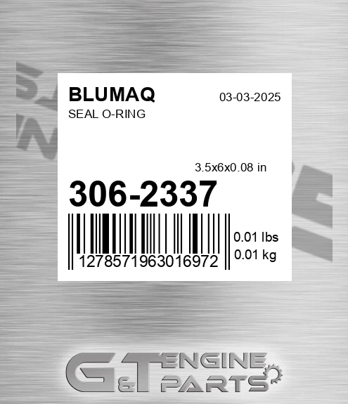 306-2337 Seal O-ring for BLUMAQ