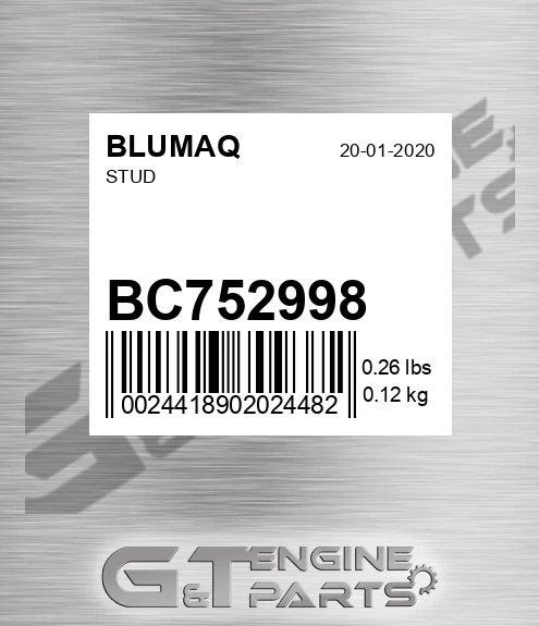 BC75299.8 Stud for BLUMAQ
