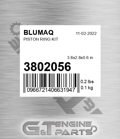3802056 BLUMAQ Piston Ring Kit