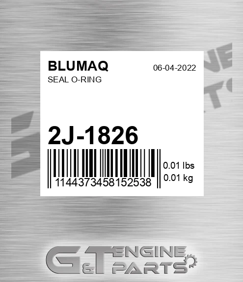 2J-1826 Seal O-ring for BLUMAQ