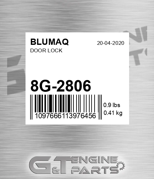 8G-2806 Door Lock for BLUMAQ