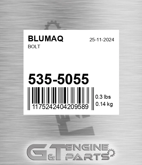 535-5055 Bolt for BLUMAQ