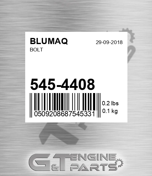 545-4408 Bolt for BLUMAQ