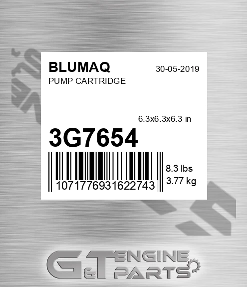3G-7654 Pump Cartridge for BLUMAQ