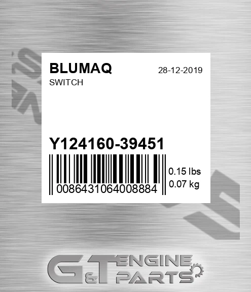 Y124160-39451 Switch