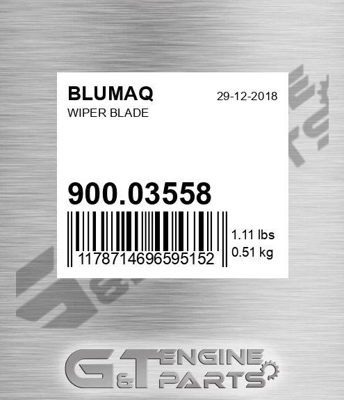 900.03558 Wiper Blade for BLUMAQ