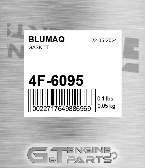 4F-6095 Gasket for BLUMAQ