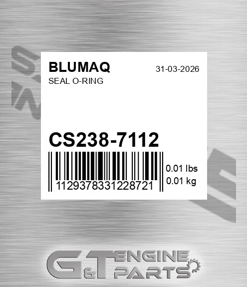 CS238-7112 Seal O-ring for BLUMAQ