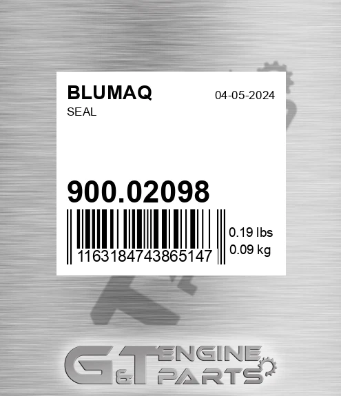 900.02098 Seal for BLUMAQ