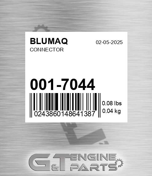 001-7044 Connector for BLUMAQ
