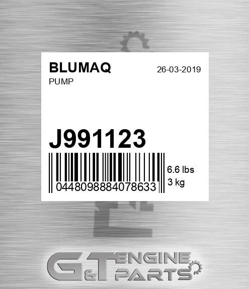 J991123 Pump