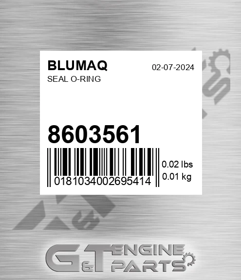 8603561 Seal O-ring