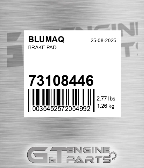 73108446 Brake Pad for BLUMAQ