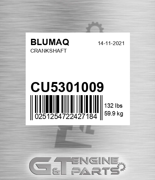 CU5301009 BLUMAQ Crankshaft