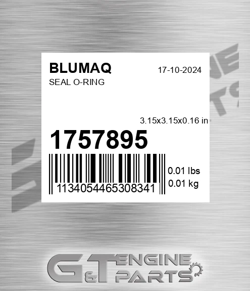 175-7895 Seal O-ring for BLUMAQ