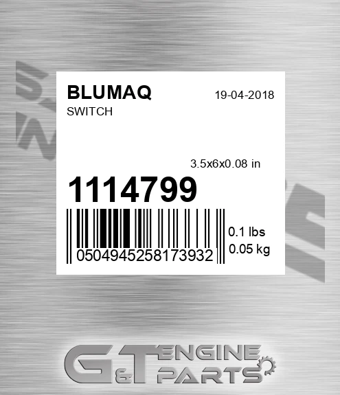 111-4799 Switch for BLUMAQ