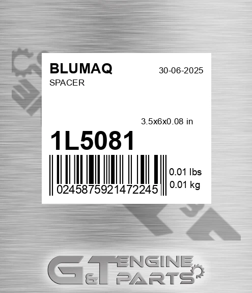 1L-5081 Spacer for BLUMAQ