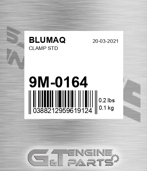 9M-0164 Clamp Std for BLUMAQ