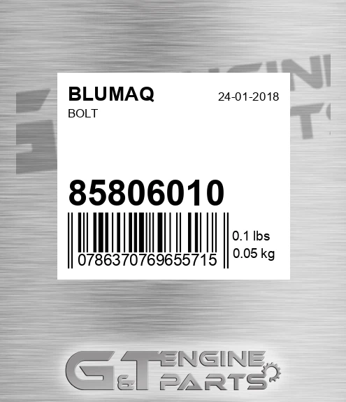 85806010 Bolt
