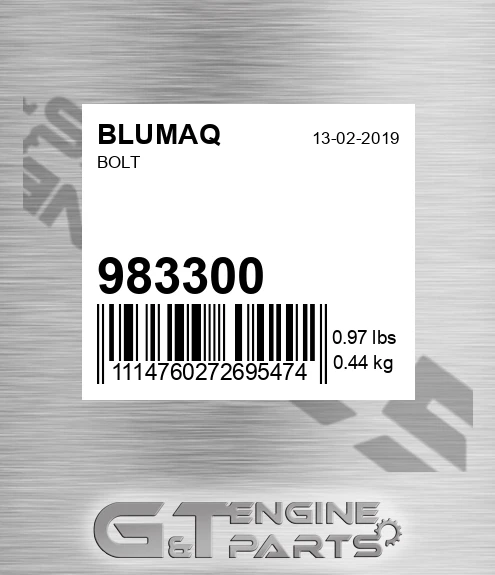 983300 Bolt for BLUMAQ