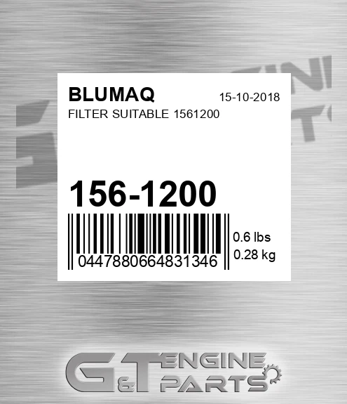 156-1200 Filter Suitable 1561200 for BLUMAQ