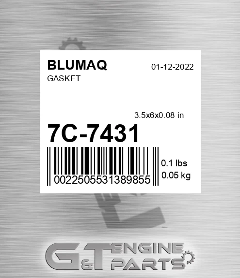 7C-7431 Gasket
