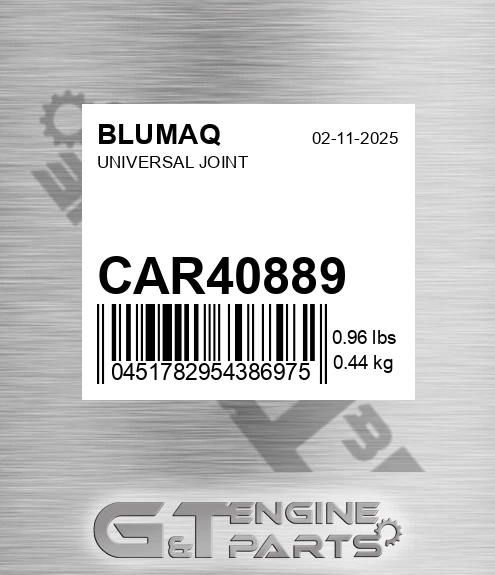 CAR40889 BLUMAQ Universal Joint