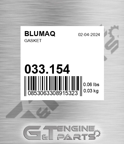 033.154 Gasket for BLUMAQ