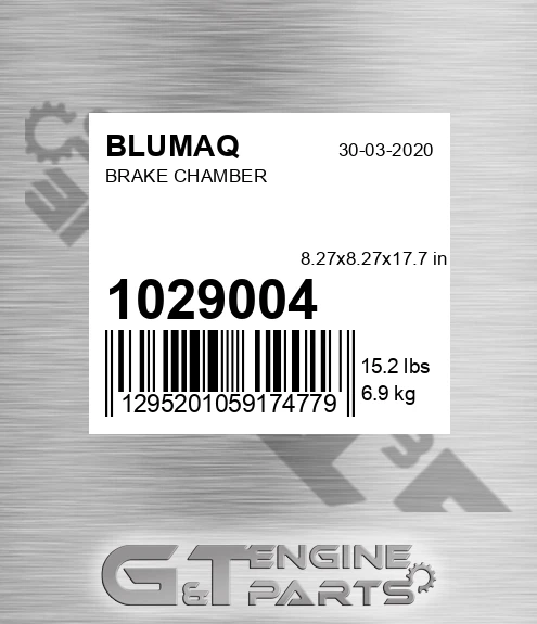 102-9004 Brake Chamber for BLUMAQ