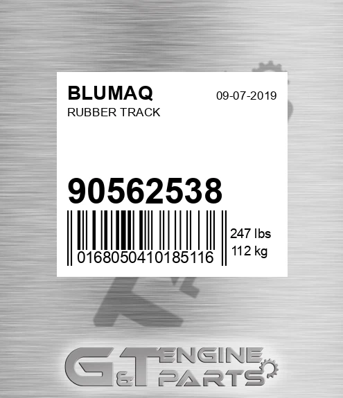 90562538 BLUMAQ Rubber Track