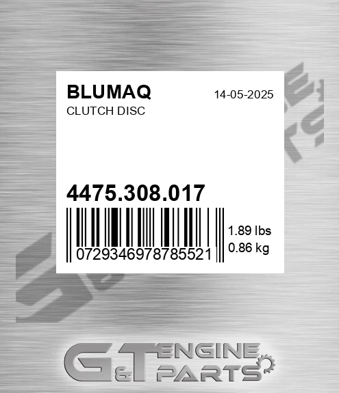 4475.308.017 Clutch Disc for BLUMAQ