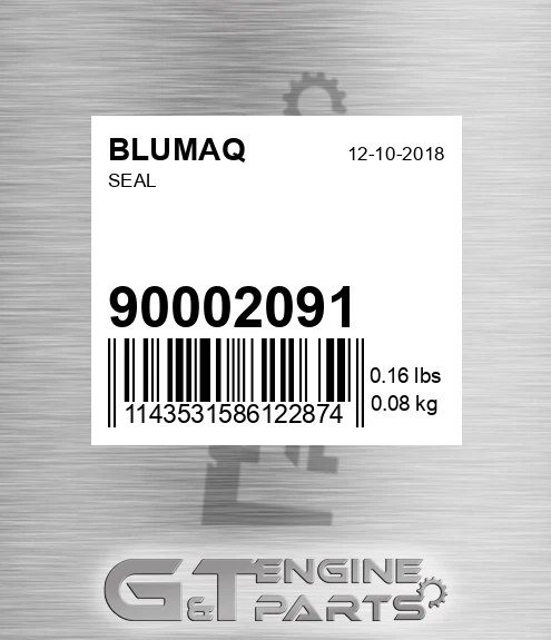 900.02091 Seal for BLUMAQ