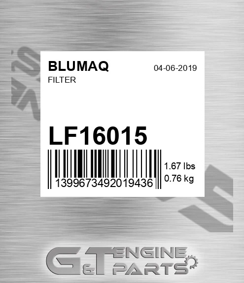 LF16015 Filter