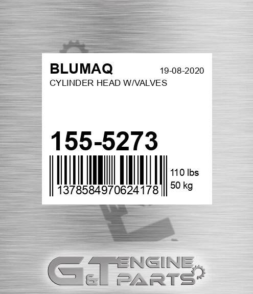 155-5273 Cylinder Head W/valves for BLUMAQ