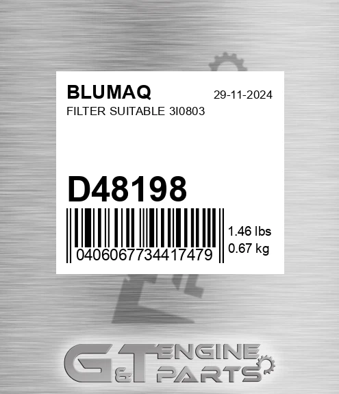 D48198 Filter Suitable 3i0803