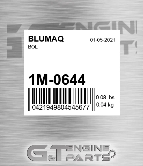 1M-0644 Bolt for BLUMAQ