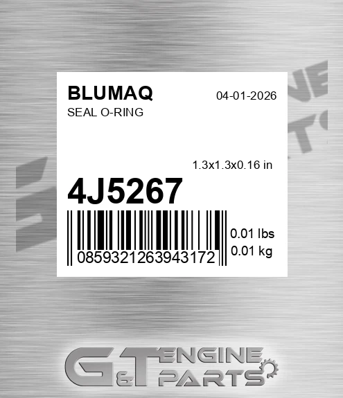 4J-5267 Seal O-ring for BLUMAQ