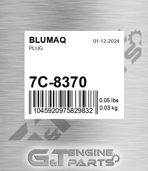7C-8370 Plug for BLUMAQ