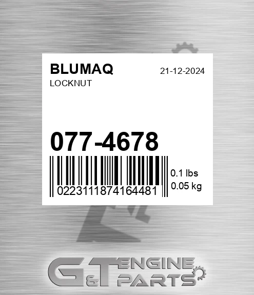 077-4678 Locknut for BLUMAQ