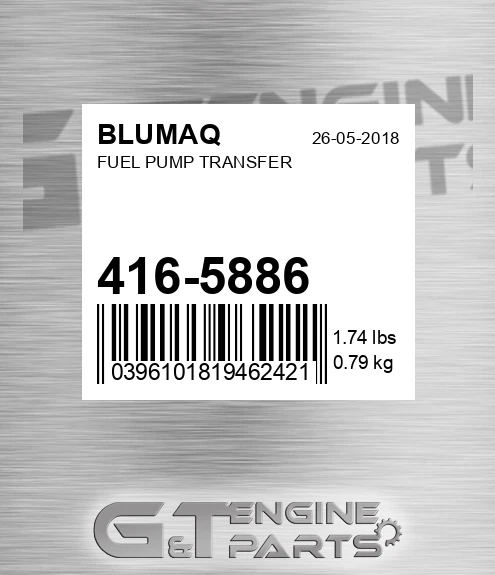 416-5886 Fuel Pump Transfer for BLUMAQ