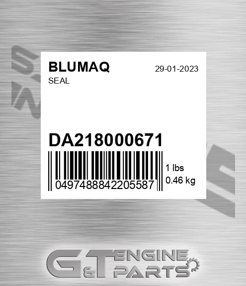DA218000671 Seal