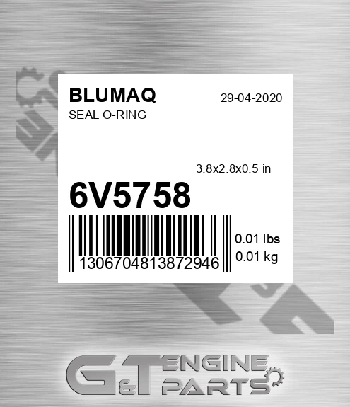 6V-5758 Seal O-ring for BLUMAQ
