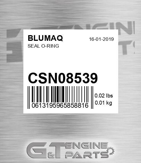 CSN08539 Seal O-ring for BLUMAQ