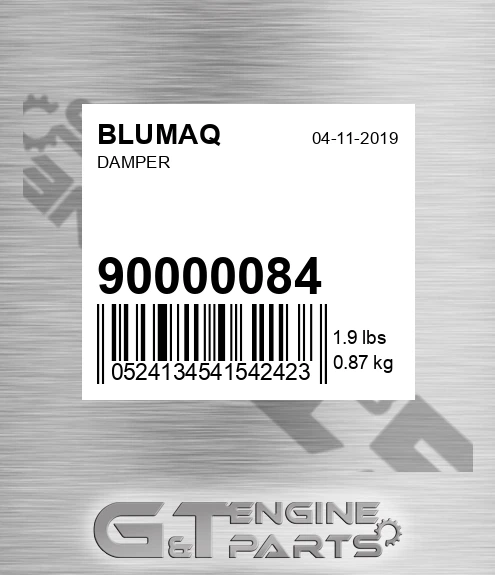 900.00084 Damper for BLUMAQ