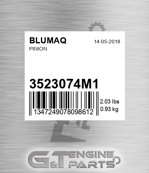 3523074M1 BLUMAQ Pinion