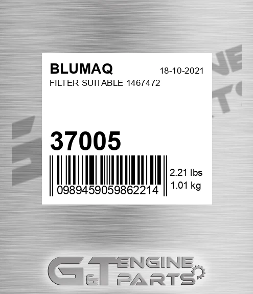 37005 Filter Suitable 1467472 for BLUMAQ