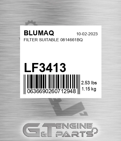 LF3413 Filter Suitable 0814661bq